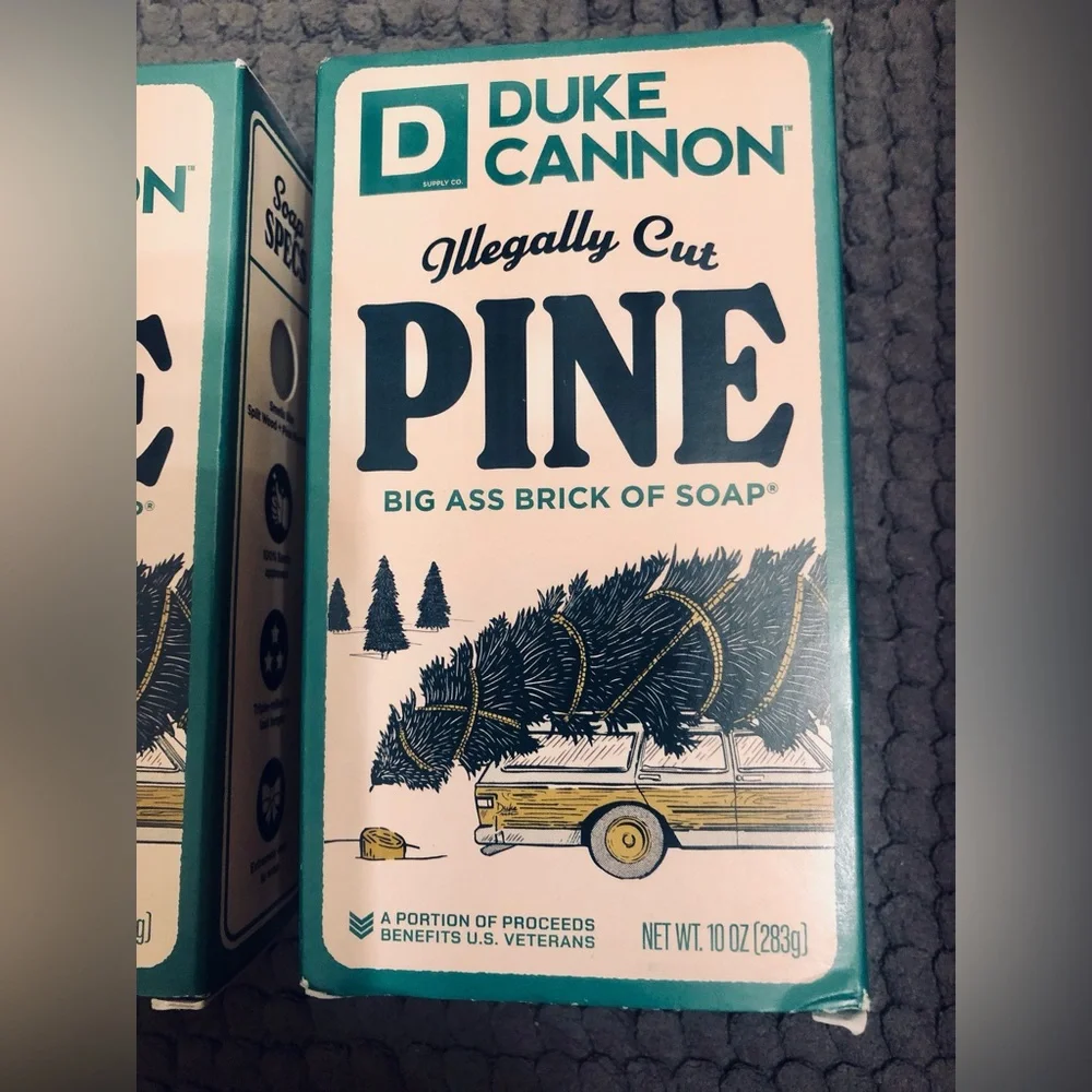 Duke Cannon Illegally Cut Pine Soap - 2 Bars - New Seasonal